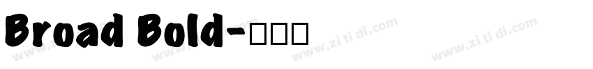 Broad Bold字体转换